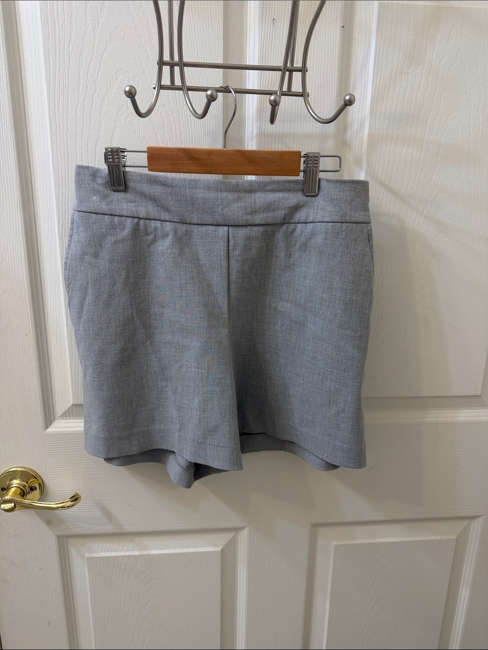 Rachel Zoe Light Gray High Waist Women’s Shorts